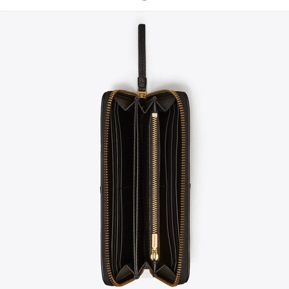 McGraw Zip Continental Wallet Black Leather Wallet - Picture 3 of 4